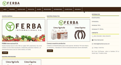 Desktop Screenshot of ferbainternacional.com